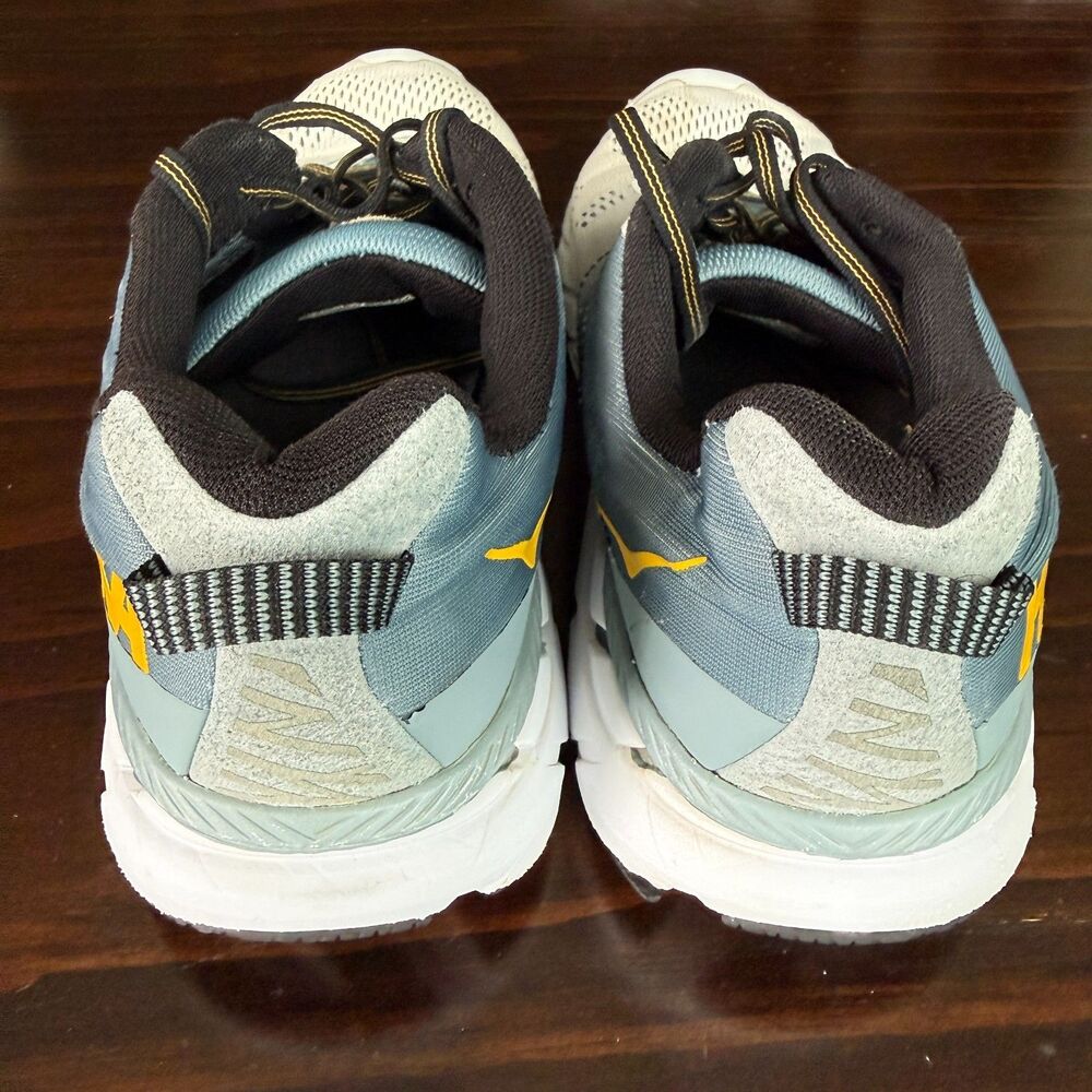 Size - 12 Hoka One One Clifton 6 Shoes Men's Gray Blue Running Max Cushion Road - Picture 4 of 11